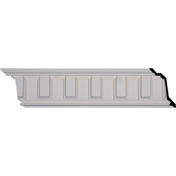 Ekena Millwork SAMPLE - 8 1/2"H x 5"P x 9 7/8"F x 12"L, (5 7/8" Repeat), Nouveau Crown Moulding SAMPLE-MLD08X05X09NO - main
